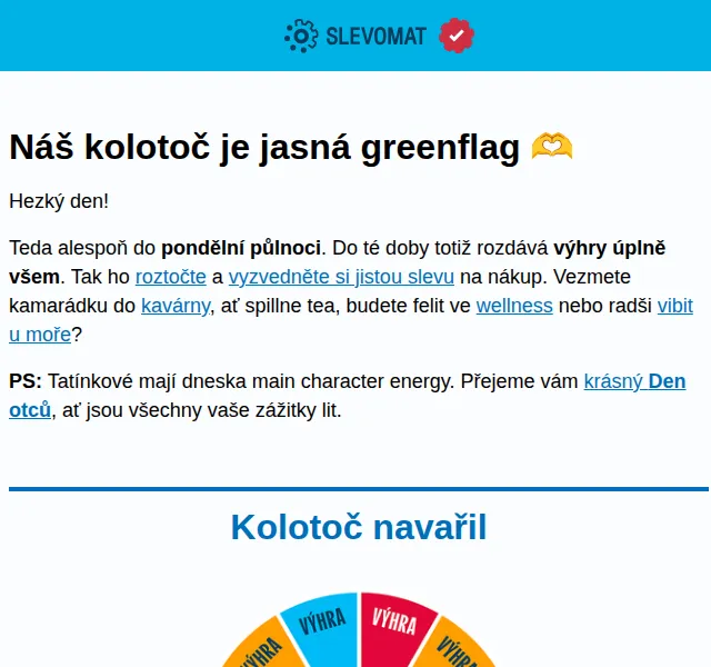 Slevomat: Kolotoč se slevami – iunie 2026 | Nuslet.cz