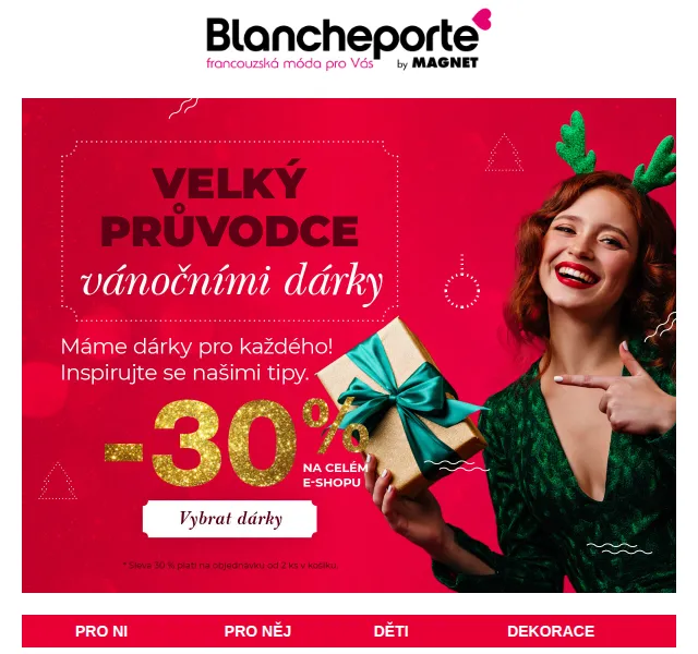 Blancheporte: Tipy na dárky se slevou 30 % – prosinec 2022 | Nuslet.cz
