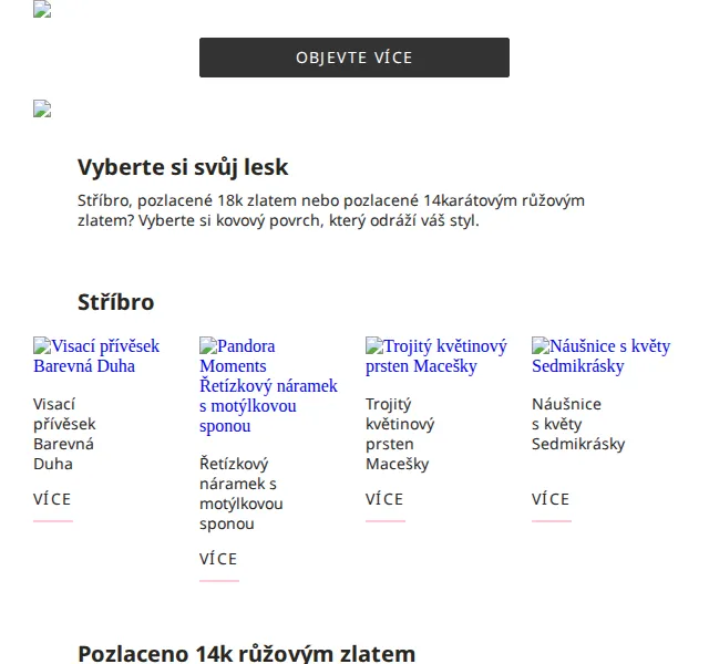 Pandora: sleva 30 % na šperky – červen 2026 | Nuslet.cz