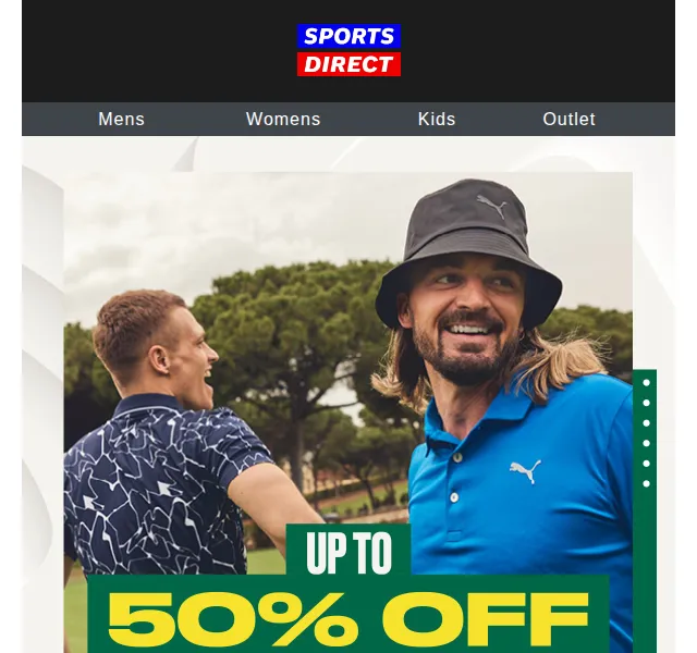 Sportsdirect.com: Golf sleva až 50 % – červen 2026 | Nuslet.cz