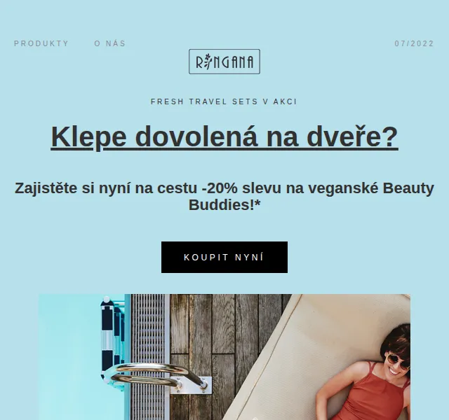 RINGANA: -20% na FRESH travel sets – červen 2026 | Nuslet.cz