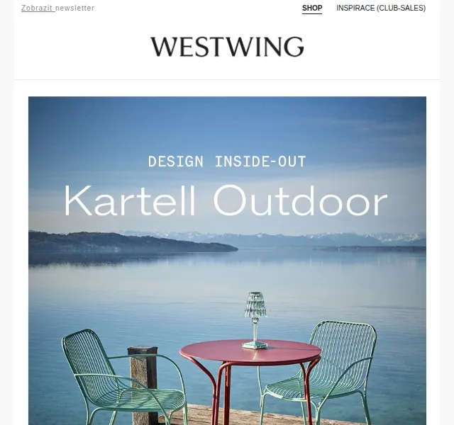 Westwing: Kartell ikonické kousky na designový balkon – červen 2026 | Nuslet.cz