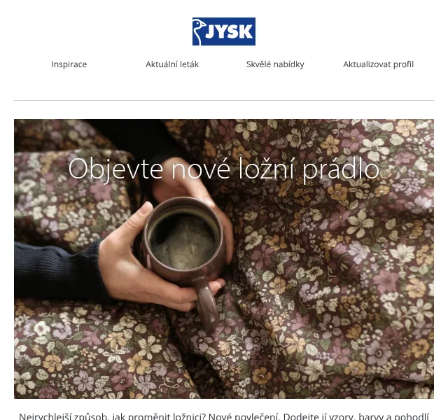 JYSK: Povlečení -30 až -40 % – červenec 2026 | Nuslet.cz