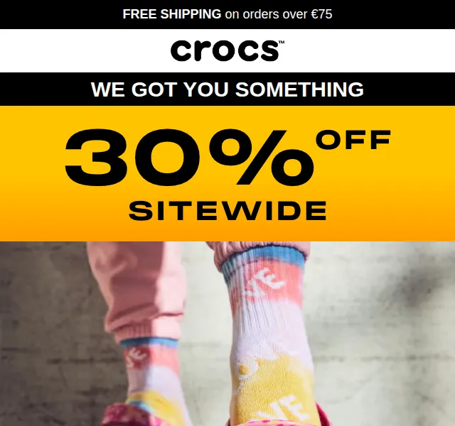 Crocs: Sleva 30 % na vše – červen 2026 | Nuslet.cz
