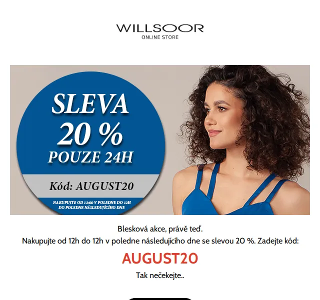Košile Willsoor: sleva 20 % na vše – červen 2026 | Nuslet.cz