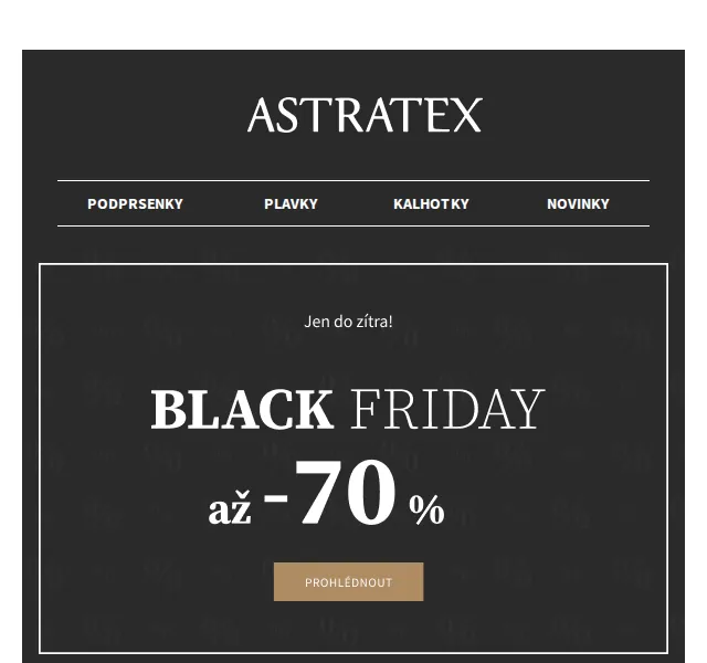 Astratex.cz: Black Friday až −70 % zítra končí – červen 2026 | Nuslet.cz