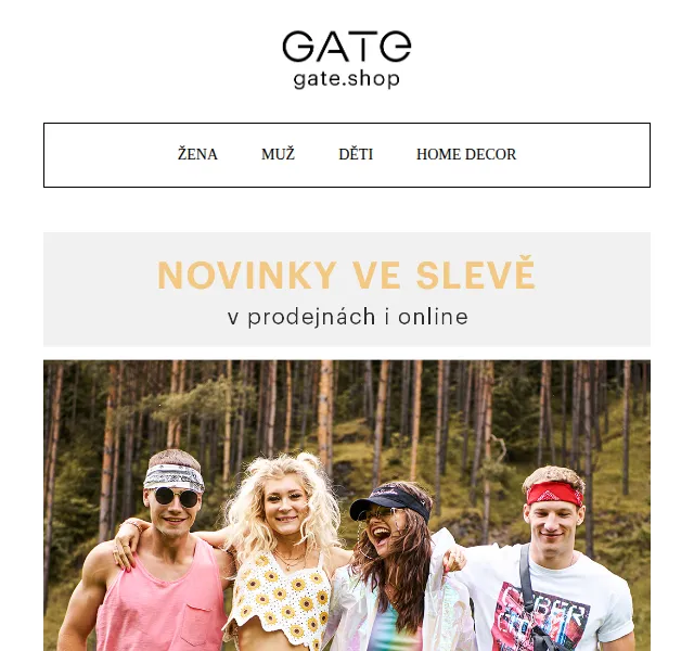 Gate.shop: Slevy až -70 % na letní módu – červen 2026 | Nuslet.cz