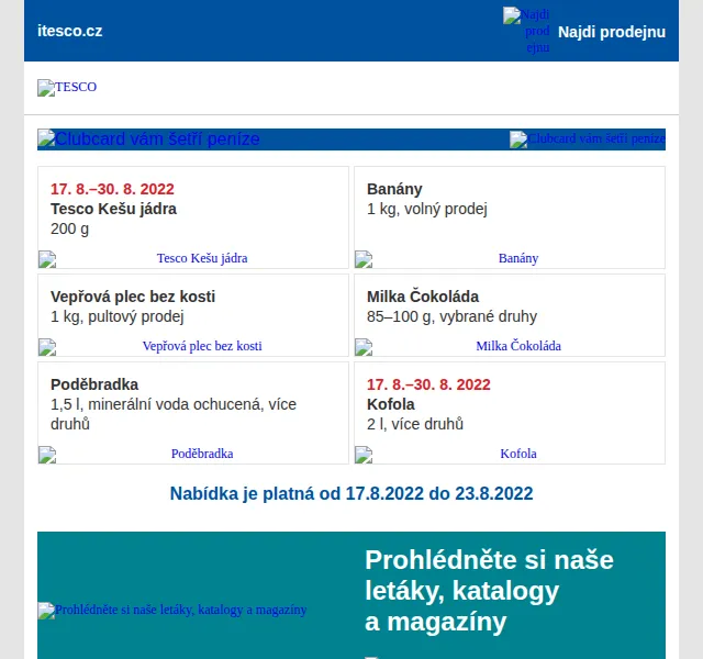 Tesco: Katalog školní výbavy a slevy na potraviny – červen 2026 | Nuslet.cz