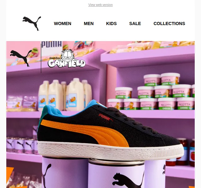 PUMA: kolekce PUMA x Garfield – červen 2026 | Nuslet.cz