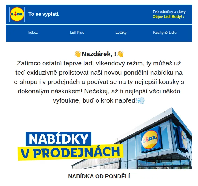 Lidl Plus: slevy až 60 % na PARKSIDE, potraviny – srpen 2026