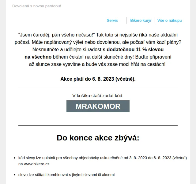 czbikero: 11% sleva na všechno – srpen 2023 | Nuslet.cz