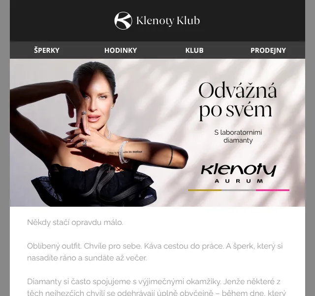 Klenoty Aurum: laboratorní diamanty – červen 2026