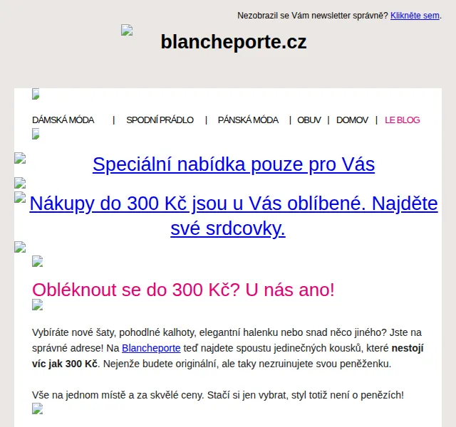 Blancheporte: Móda do 300 Kč – červen 2026 | Nuslet.cz