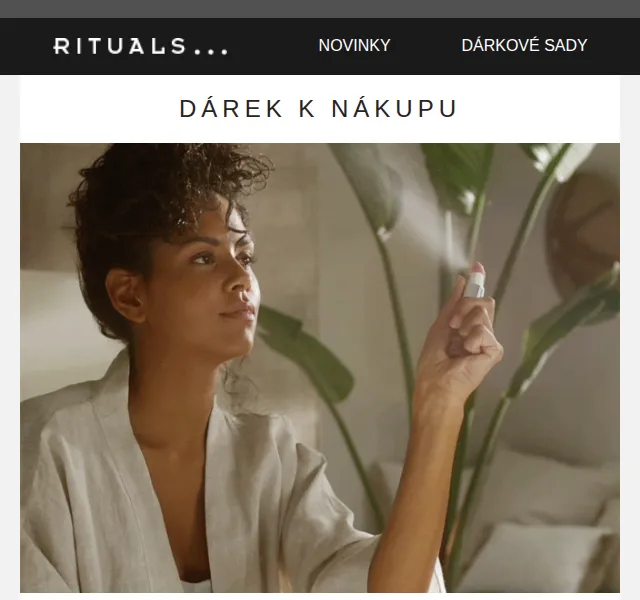 Rituals: Dárek k nákupu nad 1 200 Kč – červen 2026 | Nuslet.cz