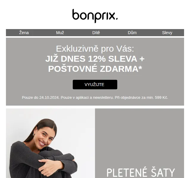 bonprix: 12% sleva + poštovné zdarma – červen 2026 | Nuslet.cz