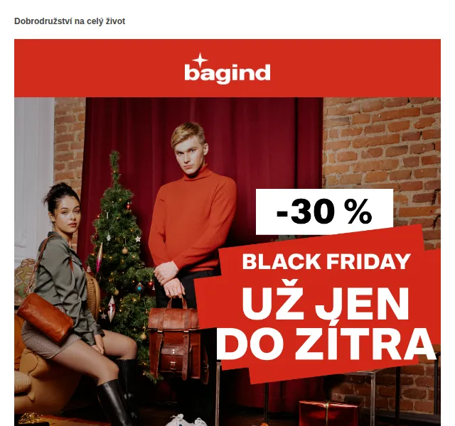 Bagind: kožené dárky se slevou 30 % – červen 2026 | Nuslet.cz