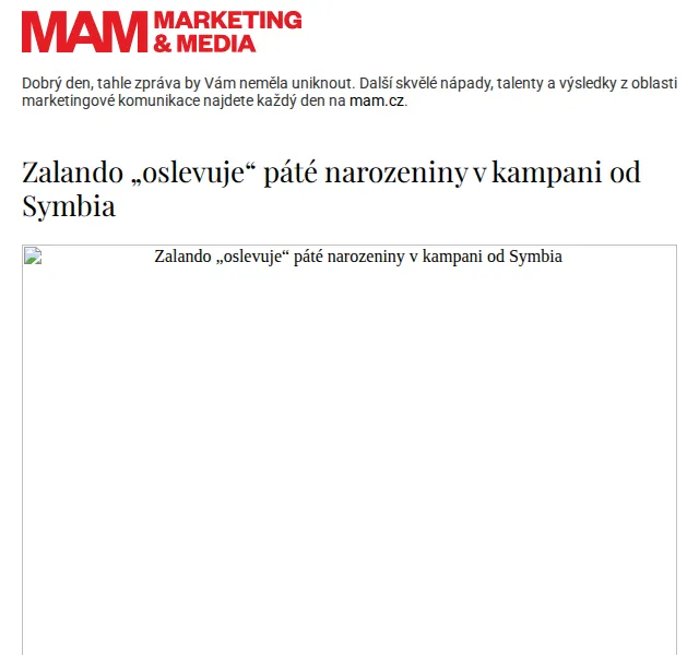 Marketing & Media: Zalando 5. narozeniny se slevami – červen 2026 | Nuslet.cz
