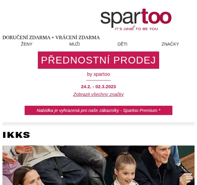 Spartoo: sleva až -50 % na Ikks, Desigual a Hexagona – červen 2026 | Nuslet.cz