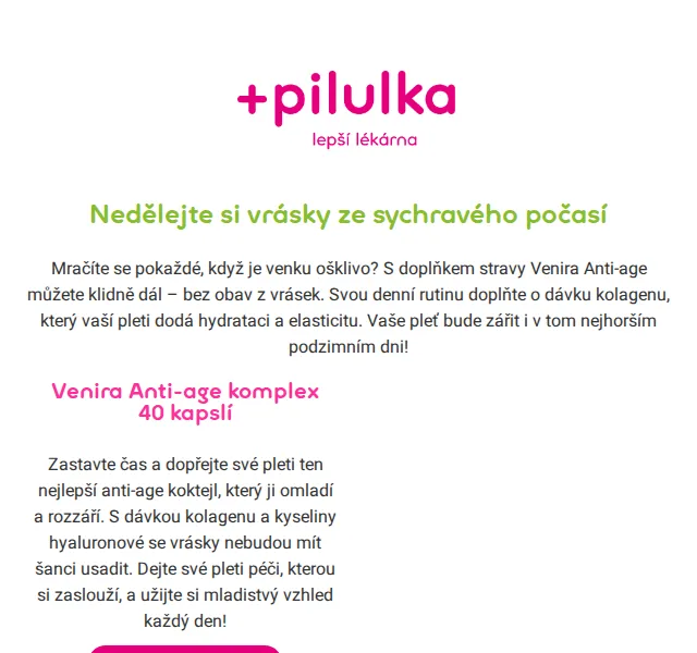 Pilulka.cz: Podzimní krása a zdraví za skvělé ceny – říjen 2026 | Nuslet.cz