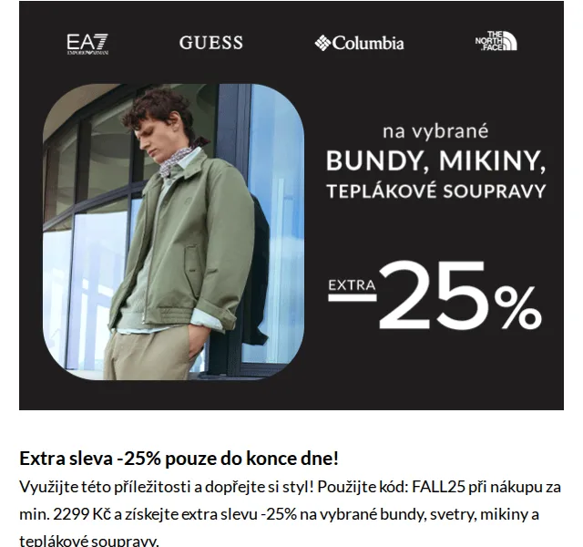 Modivo: Sleva -25 % na podzimní bundy a svetry – červenec 2026 | Nuslet.cz