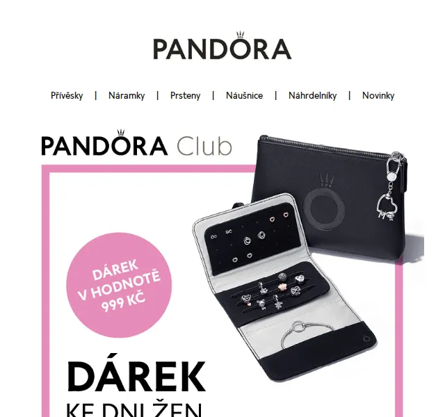 Pandora: Psaníčko na šperky zdarma k nákupu za 2 049 Kč – červen 2026 | Nuslet.cz