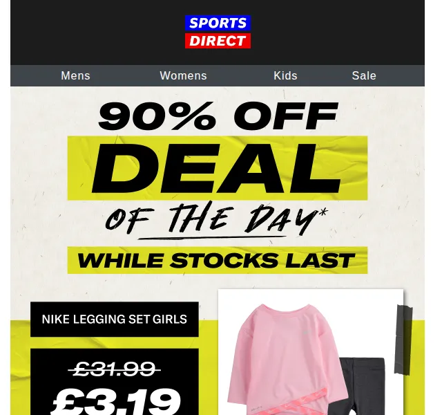 Sportsdirect: Nike Legging Set za 90 % slevu – červen 2026 | Nuslet.cz