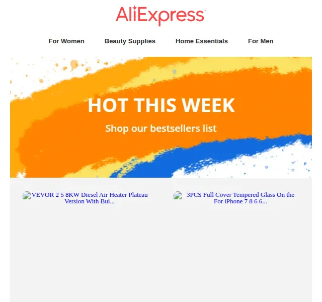 AliExpress: Bestsellery se slevou až 54% – červen 2026 | Nuslet.cz