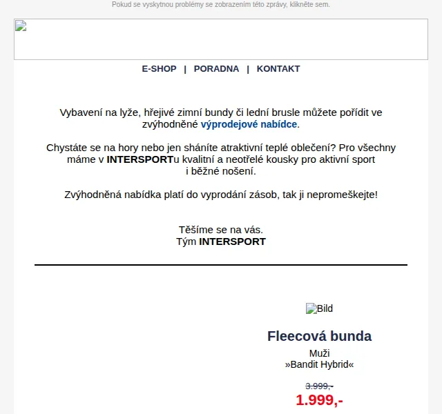 INTERSPORT: Výprodej zimního vybavení až s 40% slevou – červen 2026 | Nuslet.cz
