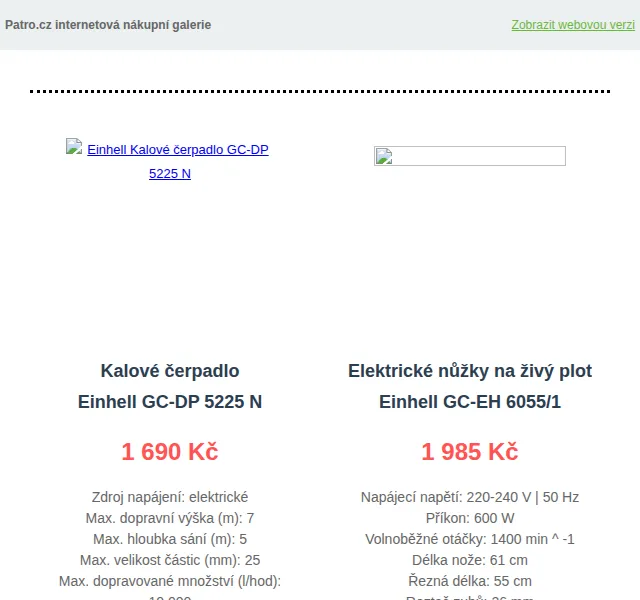 Patro.cz: Vše pro dům i zahradu Einhell – červen 2026 | Nuslet.cz