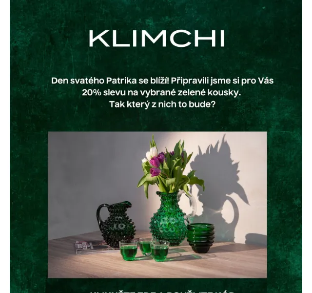 KLIMCHI: originální ruční výroba s 20% slevou – červen 2026 | Nuslet.cz