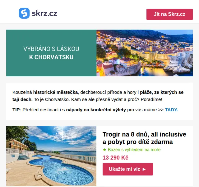 Vánoce na Skrz: Chorvatsko od 5 750 Kč – červen 2026 | Nuslet.cz