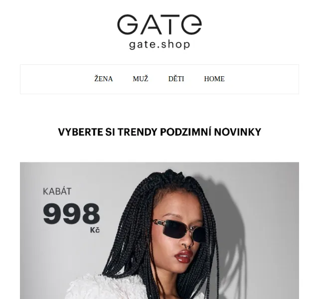 gate.shop: Podzimní novinky - dámská halenka od 168 Kč | červen 2026 | Nuslet.cz