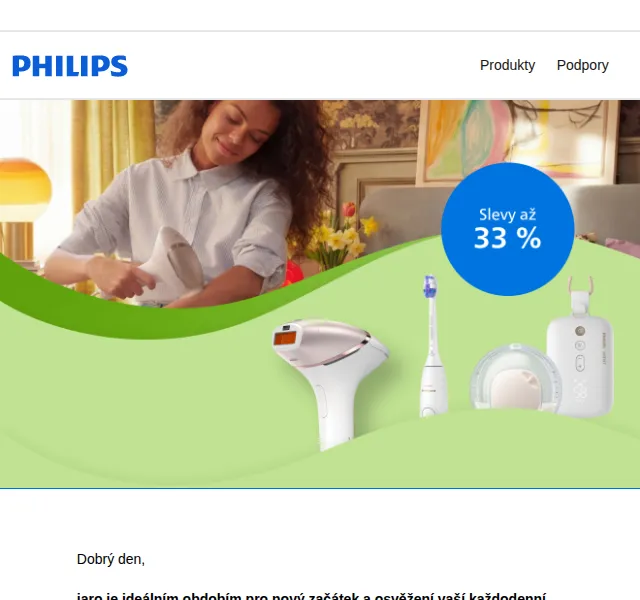 Philips: sonické kartáčky, IPL, holicí strojky až 33% sleva – červenec 2026 | Nuslet.cz