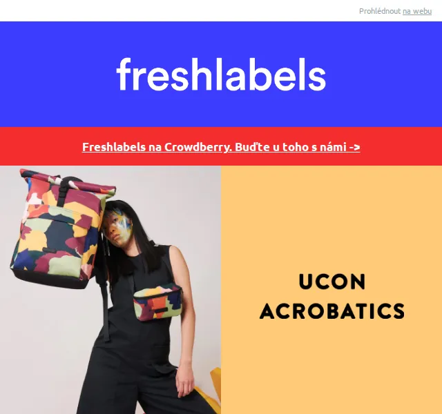 Freshlabels: Slevy na batohy Ucon Acrobatics a Organic Basics – červen 2026 | Nuslet.cz