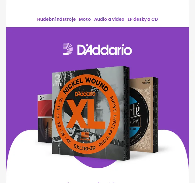 Muziker: Struny D'Addario v akci – červen 2026 | Nuslet.cz