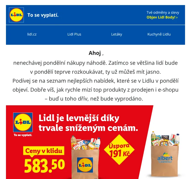 Lidl: Monsieur Cuisine -30 %, slevy na jídlo a outdoor – duben 2026