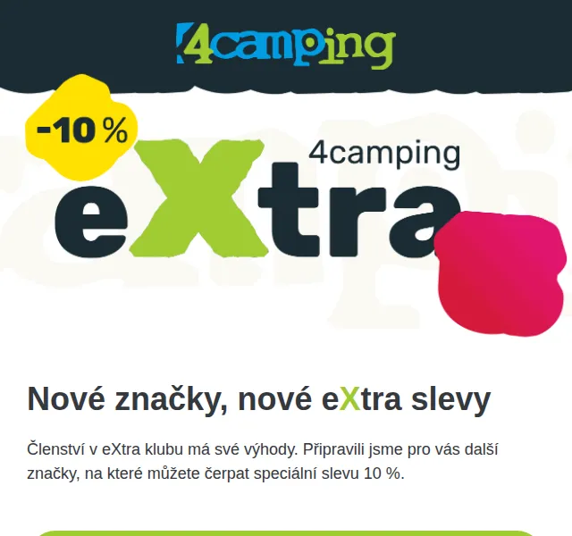 4camping.cz: Sleva 10 % na Deuter, On Running a další – červen 2026 | Nuslet.cz