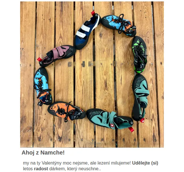 Namcheshop: sleva 15 % na lezečky – únor 2024 | Nuslet.cz