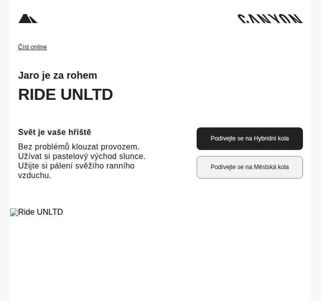 Canyon Bicycles: Hybridní a městská kola – červen 2026 | Nuslet.cz