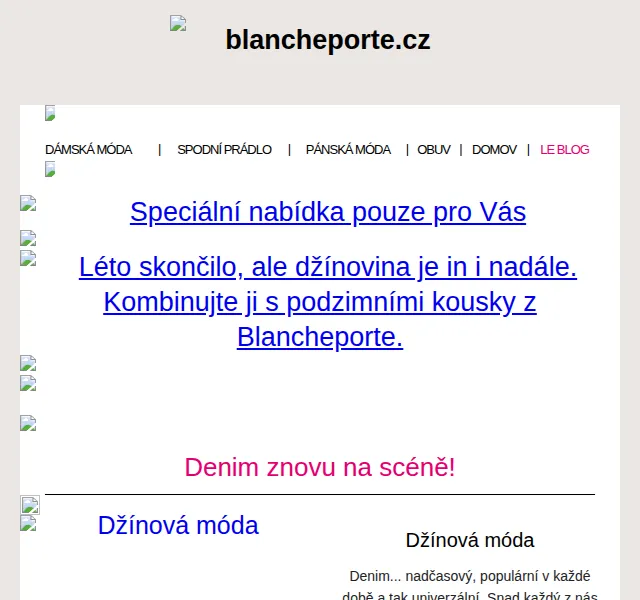 Blancheporte: –20 % na denim – říjen 2022 | Nuslet.cz