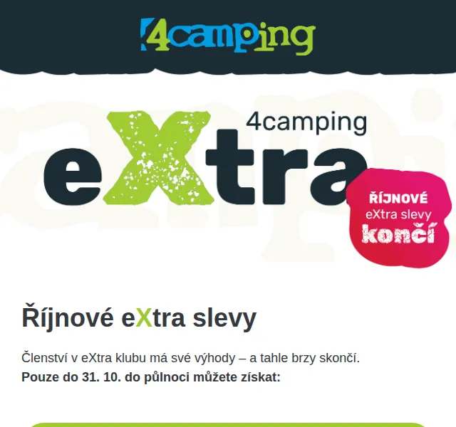 4camping.cz: eXtra sleva 10 % na The North Face – říjen 2026 | Nuslet.cz