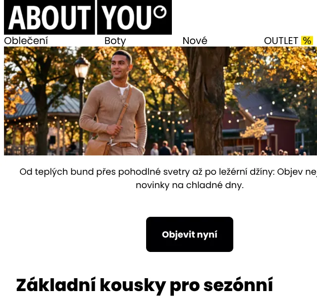 ABOUT YOU: Podzimní móda – říjen 2026