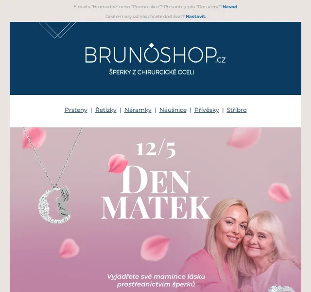 BRUNOshop: Šperky pro maminky od 349 Kč – červenec 2026 | Nuslet.cz