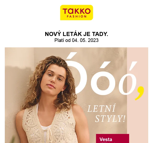 Takko Fashion: 20% sleva na letní kolekci – červen 2026 | Nuslet.cz