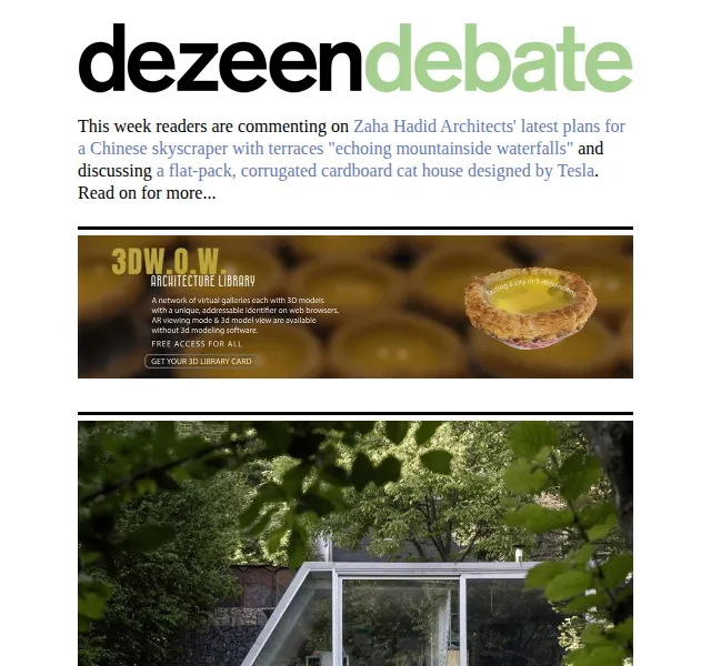 Dezeen Daily: Nová architektura a design – červen 2026 | Nuslet.cz
