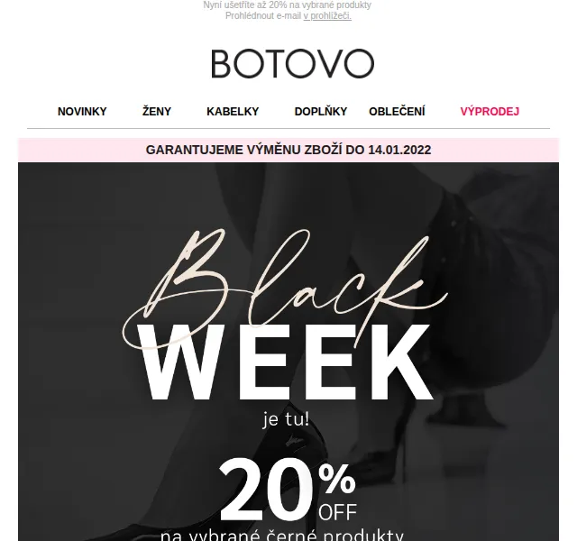 Botovo.cz 👠 Black Week sleva až 20 % – červen 2026 | Nuslet.cz
