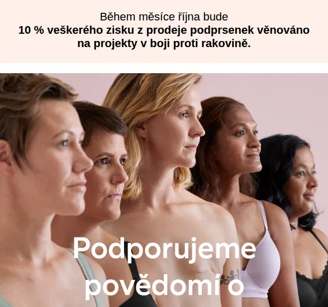 Lindex: 10 % z prodeje podprsenek na boj proti rakovině – říjen 2026 | Nuslet.cz