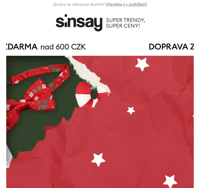 Sinsay: Dárky do 59, 179 a 300 CZK – červen 2026 | Nuslet.cz