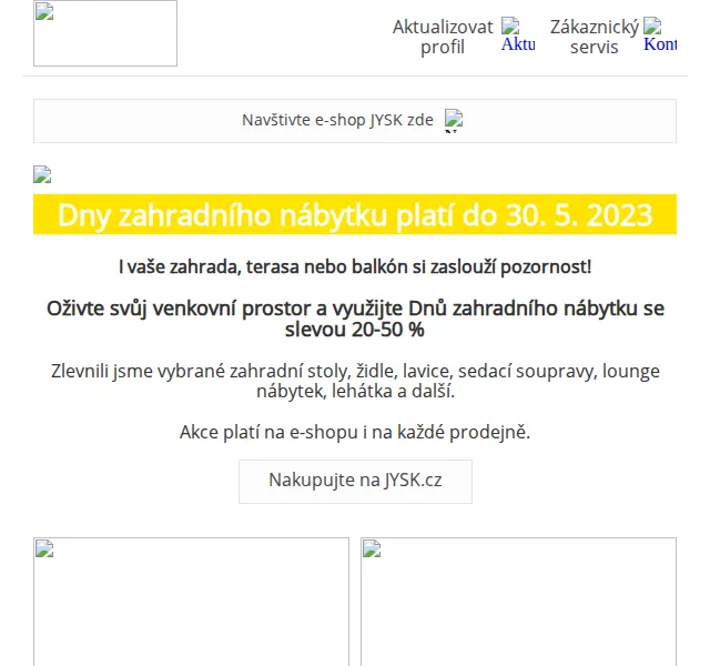 JYSK: Dny zahradního nábytku – sleva 20–50 % – červenec 2026 | Nuslet.cz