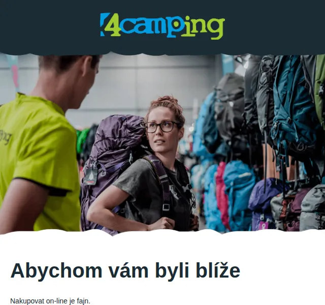 4camping: výbava na kempování a testování na prodejně – červenec 2026 | Nuslet.cz